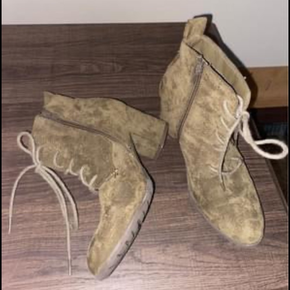 army green boot/heels!